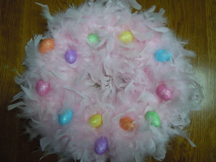 how to make an Easter wreath