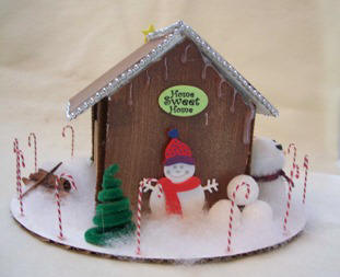 Foam Core Gingerbread House Photos - Christmas crafts