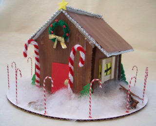 Foam Core Gingerbread House Photos - Christmas crafts