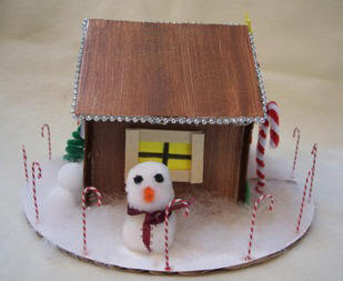 Foam Core Gingerbread House Photos - Christmas crafts