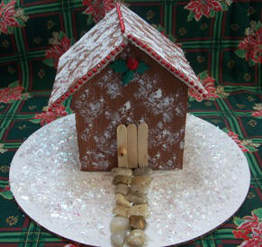 Foam Core Gingerbread House Photos - Christmas crafts