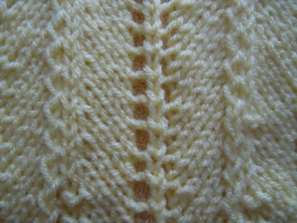 Chevron and feather knitting stitch; how to knit